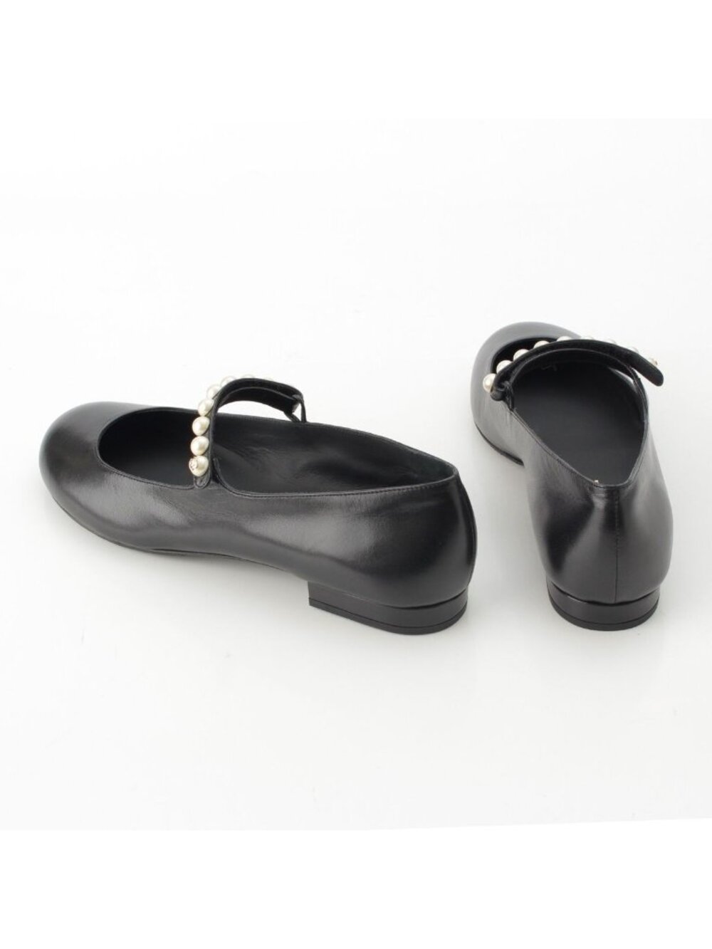Chanel 40C Mary Jane Goatskin CC Logo Pumps Pearl Shoes Black 40C - Picture 4 of 10